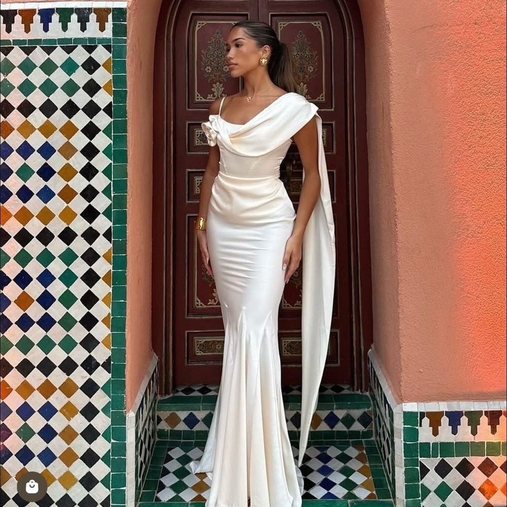 Elegant White Evening Gown